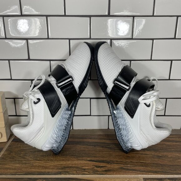 Nike Romaleos 4 Mens Size 5 Weightlifting Shoes White Black Training Sneakers - Picture 5 of 13